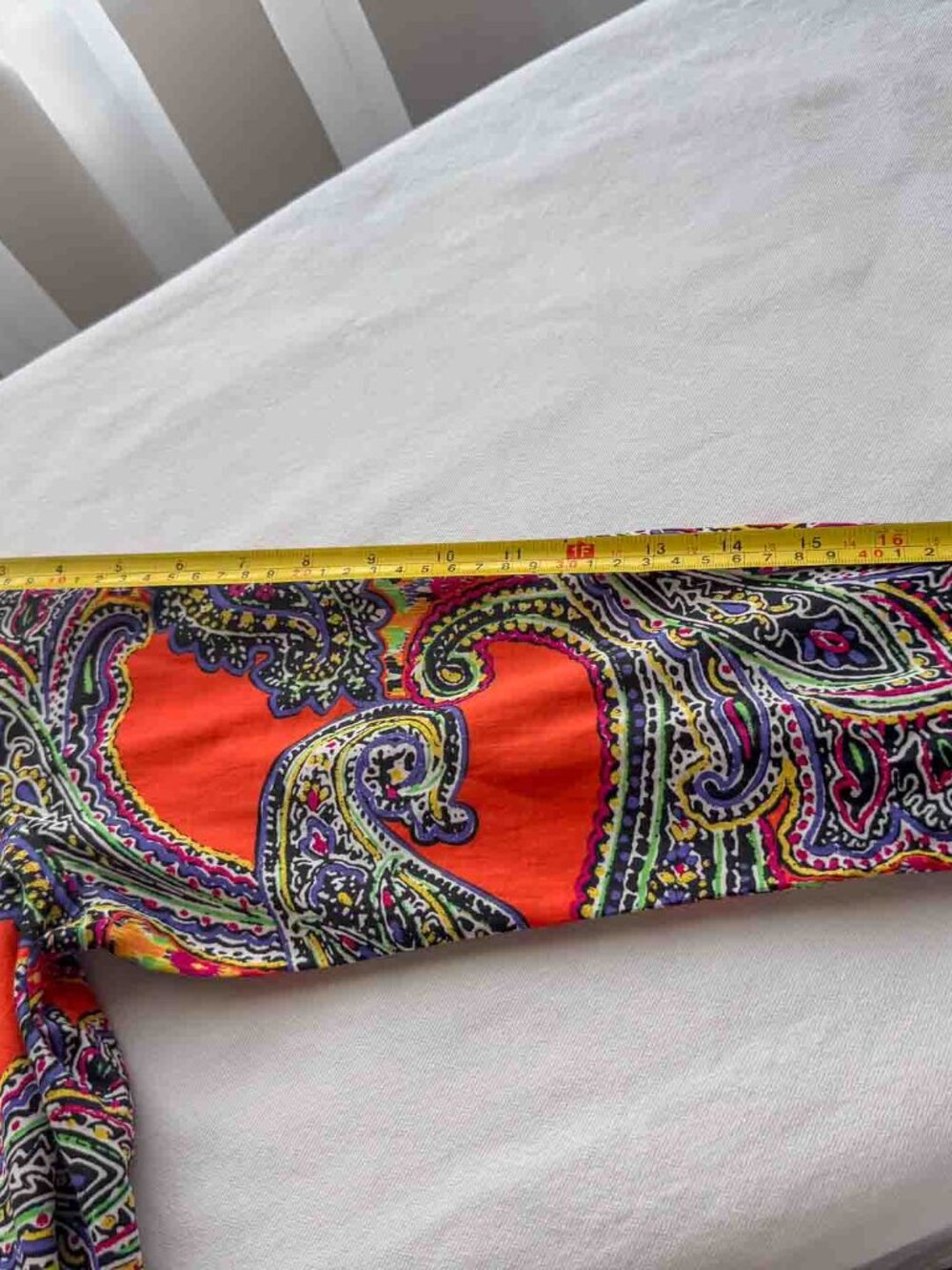Lauren Ralph Lauren Paisley Shirt Women’s M Orange Multicolor Cotton Button Up - Picture 15 of 15